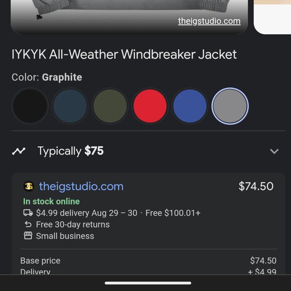 💖💖NWOT UNISEX 🥰🥰 Very rare hard to find YKK Windbreaker - Picture 12 of 12